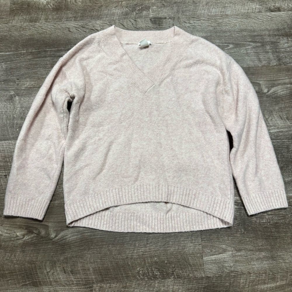 H&M Pink Wool Blend Sweater Size Small